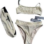 Triangl Swimwear Shimmering Gold Bikini Set Size M Photo 0