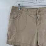 The North Face Tan Cotton Zip Fly Pocket Casual Shorts Women's Size Large FLAWED Photo 7