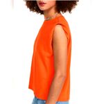 frame denim  Orange Crush Rolled Muscle Tee Size‎ Small Photo 1