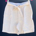 H by Halston Cream High Waist Shorts Photo 0