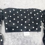 Cami NYC  Misha cropped shoulder polka dot silk top Photo 2