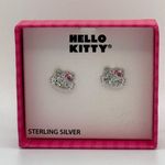 Hello Kitty NEW- Crystal Sterling Silver Earrings Photo 1