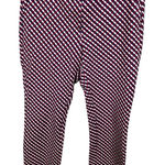 Boden Hampshire Red Geometricā Print Ponte Knit Ankle Crop Pants Teacher Spring Size 8 Photo 0