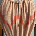 London Times Sleeveless Maxi Halter Dress Orange/Cream Resort Wear Wedding Fall Photo 5