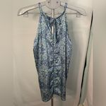 The Limited  Blue Patterned Women's halter/tank top‎ size Large Photo 3