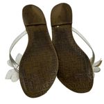 Alfani WHITE WITH LARGE FLOWER DESIGN ON TOP SANDALS SIZE 8 Photo 2