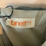 Binetti Olive green military flapper inspired silk dress size 2 Green Photo 2