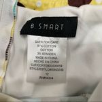 Y2K Hippie Print Strapless Dress Sz 12 Mini Midi Funky Retro Blue Photo 9