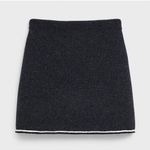 Theory NWT  TWEED MINI J Cashmere Felted Tweed Skirt Sz Medium Black
Multi $395 Photo 1