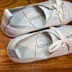 Sole Society | Dansy Cut-Out White Leather Lace-Up Sneakers | Size 9.5 Photo 8