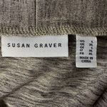 Susan Graver  Large Jacket Open-Front Long Sleeve Stretch Gold Metallic Hi-Low Photo 5