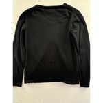 DKNY Women’s  Jeans Black Bedazzled v-Neck Sweater Sz M Photo 3