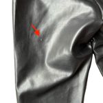 Spanx  Red Hot Faux Leather‎ Shaping Black Leggings Sz S Photo 3