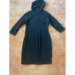 MAGICMK Women Long Sleeve Print Lips Slim Fitted Knee Length Sweatshirt with Poc Black Size M Photo 8