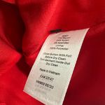 Talbots  Size 8 Petites Red Short Sleeve‎ Dress Midi Length Zip Up Rear Fitted Photo 4