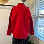 Vintage 90s Red 100% Cotton Pearl Snap Western Long Sleeve Shirt Size XL Unisex Photo 1