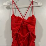 La Femme 29563 Red Strappy Back Jersey Dress 0 Photo 4