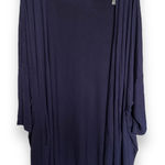 Lane Bryant Womens Overpiece Size 22 24 Navy Blue New Dolman Sleeve Solid Photo 0