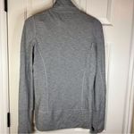Lululemon In Stride Jacket Womens 4 Heathered Grey Thumbholes Photo 8