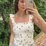 Billabong  boho cropped tank top sz L Photo 0