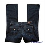 Paige  Laurel Canyon Flap Pocket Flare Leg Jeans Photo 4