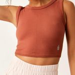 Free People NWT Free Throw Muscle Tank in Sequoia Photo 0