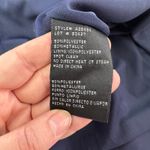 Betsy and Adam Dress Womens 6 Blue Metallic Threaded Front Cutout Gown Formal Photo 6