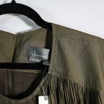 Anthropologie NEW  Cap Sleeve Plisse Pleated Pullover Shift Mini Dress Green M Photo 1