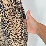 BloomChic Women's Leopard Print Sleeveless Wide Leg Jumpsuit Black Tan Size 12 Photo 7