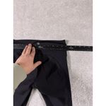 Lululemon womens leggings 4 black crop overlay capri side scrunch EUC Photo 6