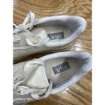 MIA  Casual Fashion Sneakers Women's 11 White Leather Lace Up Comfort Shoes S44 Photo 2