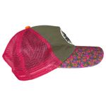 Natural Life Pink Free Spirit Wild Heart Floral Mesh Hat Snapback One Size Photo 4