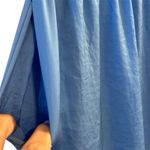 ZARA  Women's Wide Leg High Waisted Pants Blue Size L Casual Photo 10