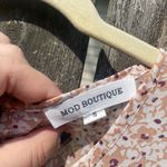 Mod Boutique  Floral Beige Sheer Ruffle Blouse | S Photo 1