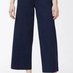  Brigitte Pull-On Wide Leg Cropped Pants Navy 12 Chicos 2 NWOT  Casual Photo 0