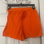 Neon Orange Monochromatic Set Crop Top and Shorts Women Size Small Photo 4