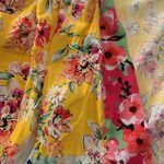 Anthropologie Akemi + Kin womens one size floral top caridgan dalman yellow anthro cute beach Photo 4