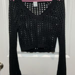 Wild Fable Women’s Sweater Black Crop Top Y2K XS Knit X-Small Photo 0