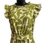 SheIn Green Leaf Print Long Dress  Sz M Photo 1