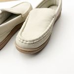 MY SLIPPERS By My Pillow Leather Cream Memory Foam Slip On Moccasins, Size 7 Photo 10