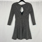 Free People  Heartstopper Dress Gray XS Long Sleeve Tweed Mini Fit & Flare Skater Photo 8