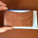 New Tyler Ellis brown calf leather cardholder Photo 2