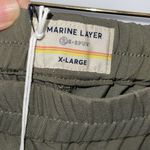 Marine layer Marine Layer Womens Elastic Waist Dolphin Hem Allison Pants Dusty Olive XL NWT Photo 8