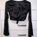Style Rack  black velvet tie top Photo 2