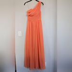 David's Bridal AW Grace Bridesmaid Prom Formal Special Occasion Wedding Guest Dress, 0, Peach Photo 3