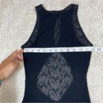 Black Sheer Lace High Neck back cut out mini dress Women size xs/s Photo 4