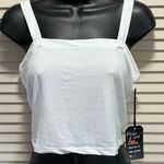 Splash Tank Top Cropped Size Large White Strap Soft NWT Photo 0