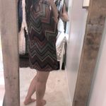 Auditions  size large one shoulder chevron dress Photo 3