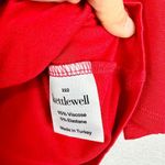 Kettlewell Lulu Layered Top Size Medium Red Long Sleeve V Photo 5