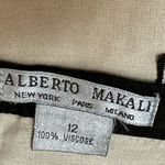 Alberto Makali Brown Cream Open Work Lace Mandala Boho Chic Statement Skirt Photo 7